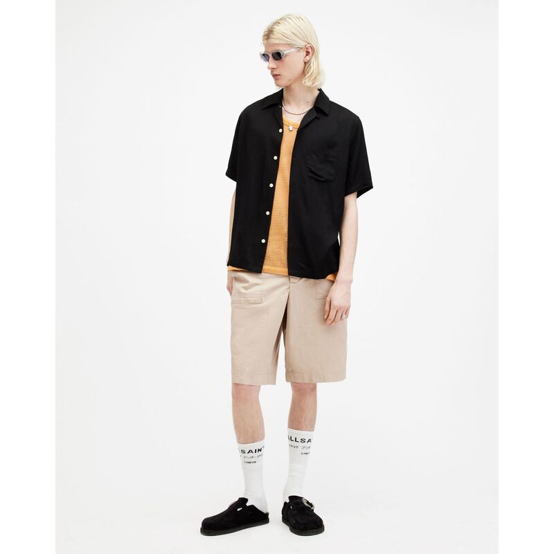 AllSaints Hunt Long Relaxed Fit Shorts image number 3
